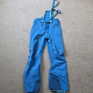 Marmot Women's Blue Ski Bibs Small